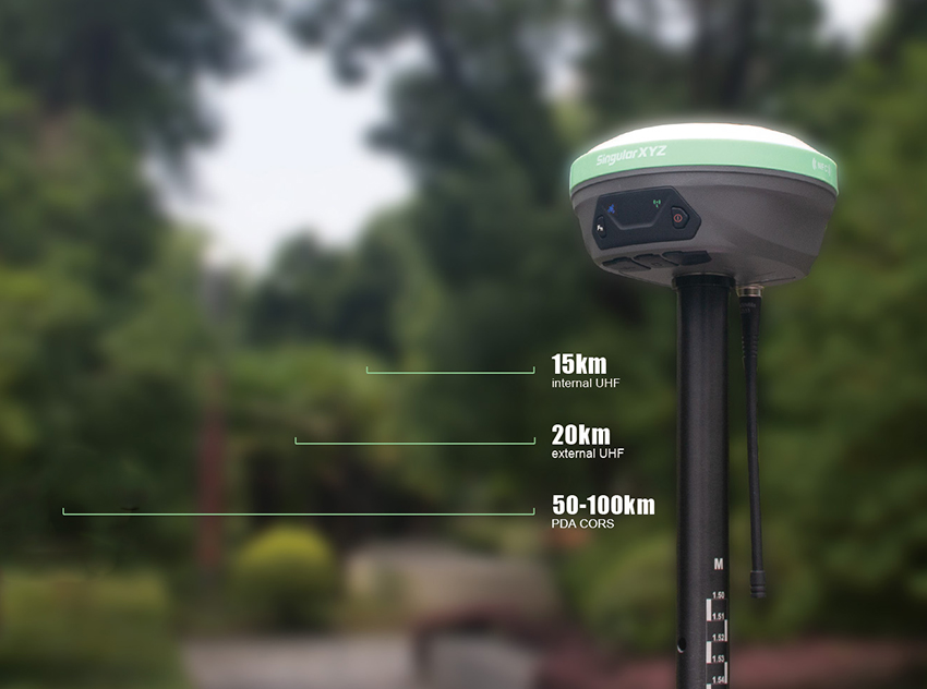 Equipo GNSS para trabajo RTK y observación estática